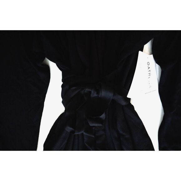 Athleta 983113002 Women's Plus Sz 2X Black Wind Down Sleep Robe - Picture 6 of 9